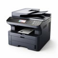 Functional Aesthetics: M42 Mount Scanner And Printer On White Background