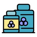 Printer toner icon vector flat