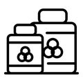 Printer toner icon, outline style