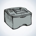 Printer. Vector drawing Royalty Free Stock Photo