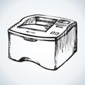 Printer. Vector drawing Royalty Free Stock Photo