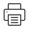 Printer vector icon in modern design style for web site and mobile app