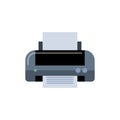 Printer vector illustration in simple flat style Royalty Free Stock Photo