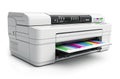 printer on white background Royalty Free Stock Photo