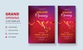 Grand Opening Flyer Template, Realistic grand Opening Invitation, Inauguration Flyer Template, ceremony invitation flyer,