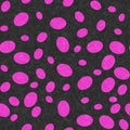 PrintIllustration pink and black oval background that is repeat