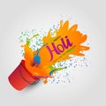 PrintIndian festival happy holy colorful poster, banner background. vector illustration background