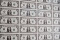 Printing American dollars Royalty Free Stock Photo
