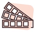 Printing color samples, icon Royalty Free Stock Photo