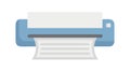 Printing Document Output Process Icon, vector design Generative AI Royalty Free Stock Photo