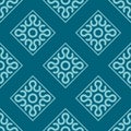 aqua monochrome geometric asian floral