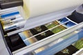 Printing machine detail of laminator Royalty Free Stock Photo