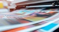 Printing machine, hit set speed roto offset print press, newspaper and magazine production industry Royalty Free Stock Photo