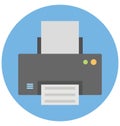 Printing machine Isolated Vector icon that can be easily modified or edit Royalty Free Stock Photo