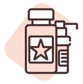 Printing medicine bottles, icon