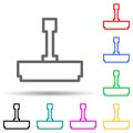 printing multi color style icon. Simple thin line, outline vector of web icons for ui and ux, website or mobile application Royalty Free Stock Photo