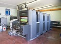 Printing - Offset press, detail Royalty Free Stock Photo