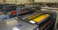 Printing - Offset press, detail Royalty Free Stock Photo