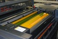 Printing - Offset press, detail Royalty Free Stock Photo