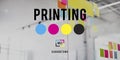 Printing Process Offset Ink Color Industry Media Concept