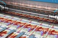 Printing 500 SEK Swedish krona money banknotes Royalty Free Stock Photo