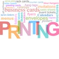 Printing Services Vector Royalty Free Stock Photo