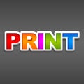 Printing Services Vector Royalty Free Stock Photo