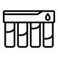 Printing toners icon, outline style