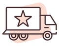 Printing truck commercial, icon
