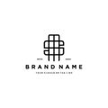 Printletter SM logo design vector Royalty Free Stock Photo