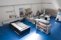 Printshop with cutting plotter