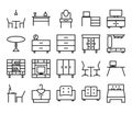 PrintThe furniture icon design is 20 pieces in eps10 format for various purposes