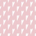 PrintVector seamless pattern with hearts. Seamless white and pink models Doodle. Abstract hand made background. Trendy hipster pri