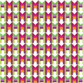 PrinVibrant Multicolor Geometric Tile Pattern Featuring Angular Symmetry, Layered Shapes, and Repeating Abstract Motifs in Bright Royalty Free Stock Photo