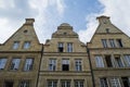 Prinzipalmarkt Arcade with Typical Gabled Houses in MÃÂ¼nster, Germany Royalty Free Stock Photo