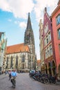 Prinzipalmarkt, the historic marketplace, in MÃÂ¼nster, Germany