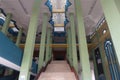 Priok, Jakarta - Juli 13, 2019: The architecture of the Islamic Center Mosque in Tanjung Priok.This mosque has become a spiri
