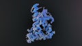 prions protein molecules in the black background Royalty Free Stock Photo