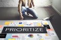 Prioritize Emphasize Efficiency Important Task Concept Royalty Free Stock Photo