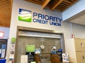 A Priority Credit Union kiosk in a United States Post Office building in Orlando, Florida Royalty Free Stock Photo