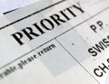 Priority mail Royalty Free Stock Photo