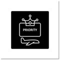 Priority pass glyph icon