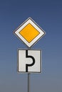 Priority road sign Royalty Free Stock Photo