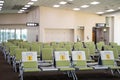 Priority seat in passenger terminal airport Royalty Free Stock Photo