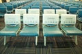 Priority Seating in airport,ThaiLanguage Royalty Free Stock Photo