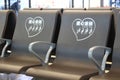 Priority seats for passengers at the airport Royalty Free Stock Photo