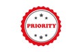 Priority stamp vector design Royalty Free Stock Photo