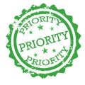 Priority stamp vector Royalty Free Stock Photo