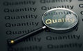 Priority to Quality Over Quantity