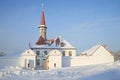 Priory Palace january day. Gatchina, Russia Royalty Free Stock Photo